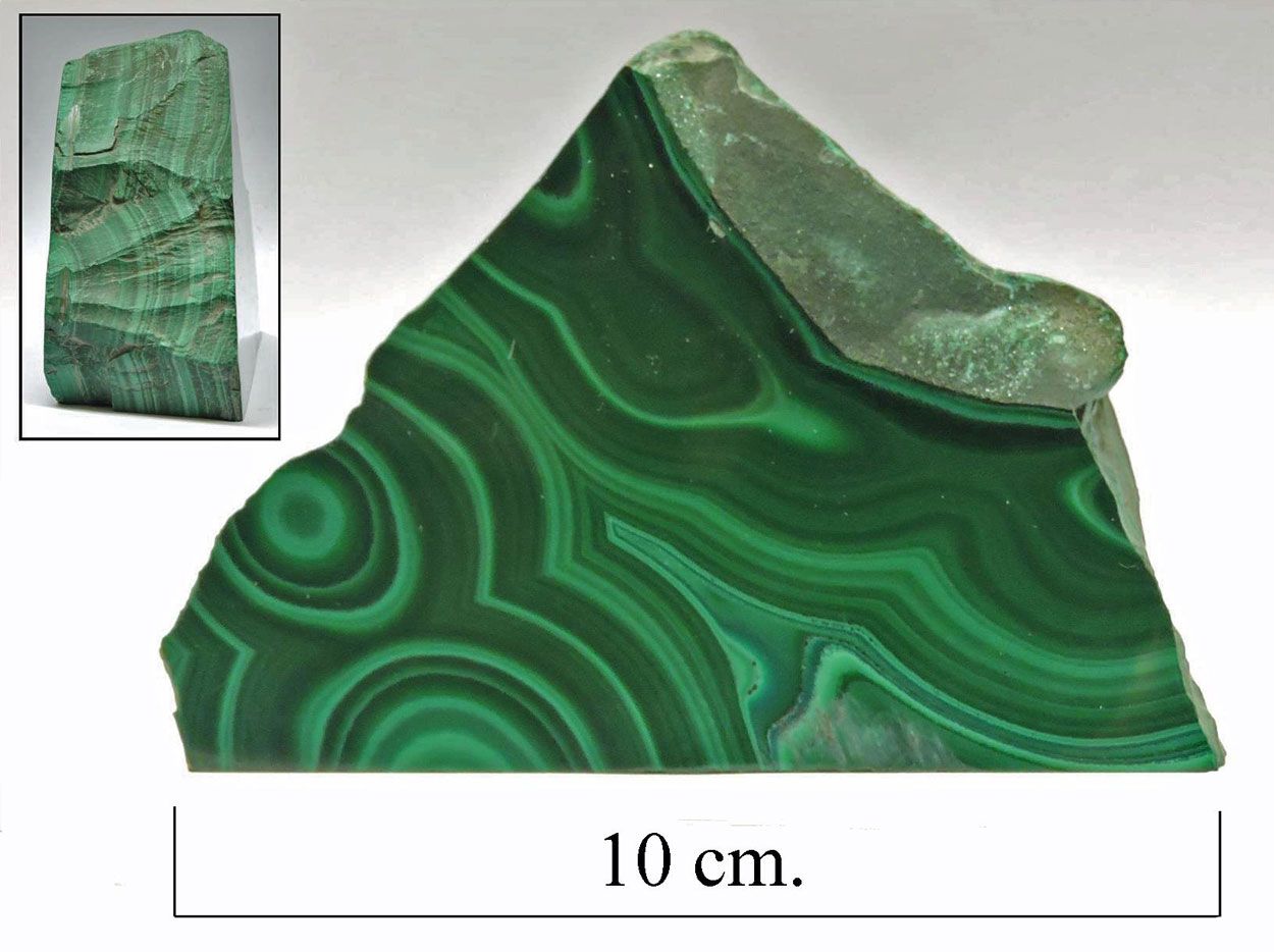 Malachite, Brazil. Bill Bagley Rocks and Minerals